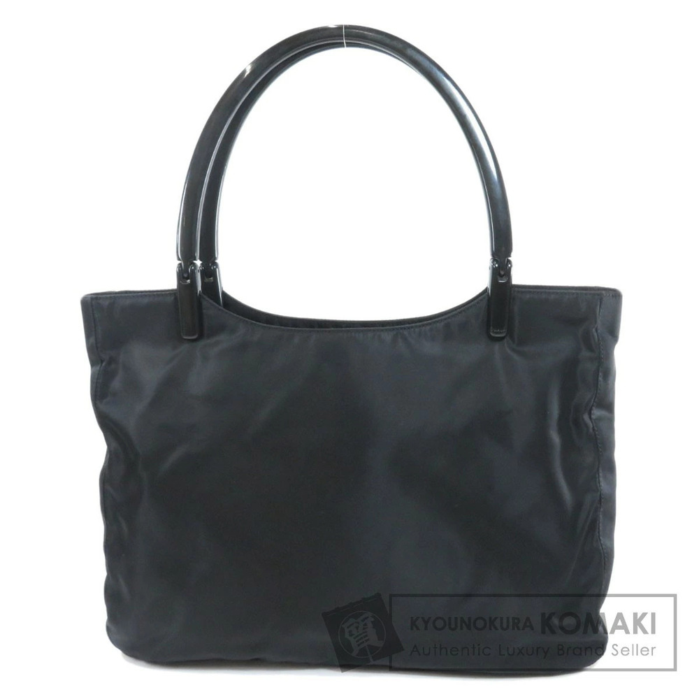 Prada Tessuto tote Shoulder bag black acrylic handles